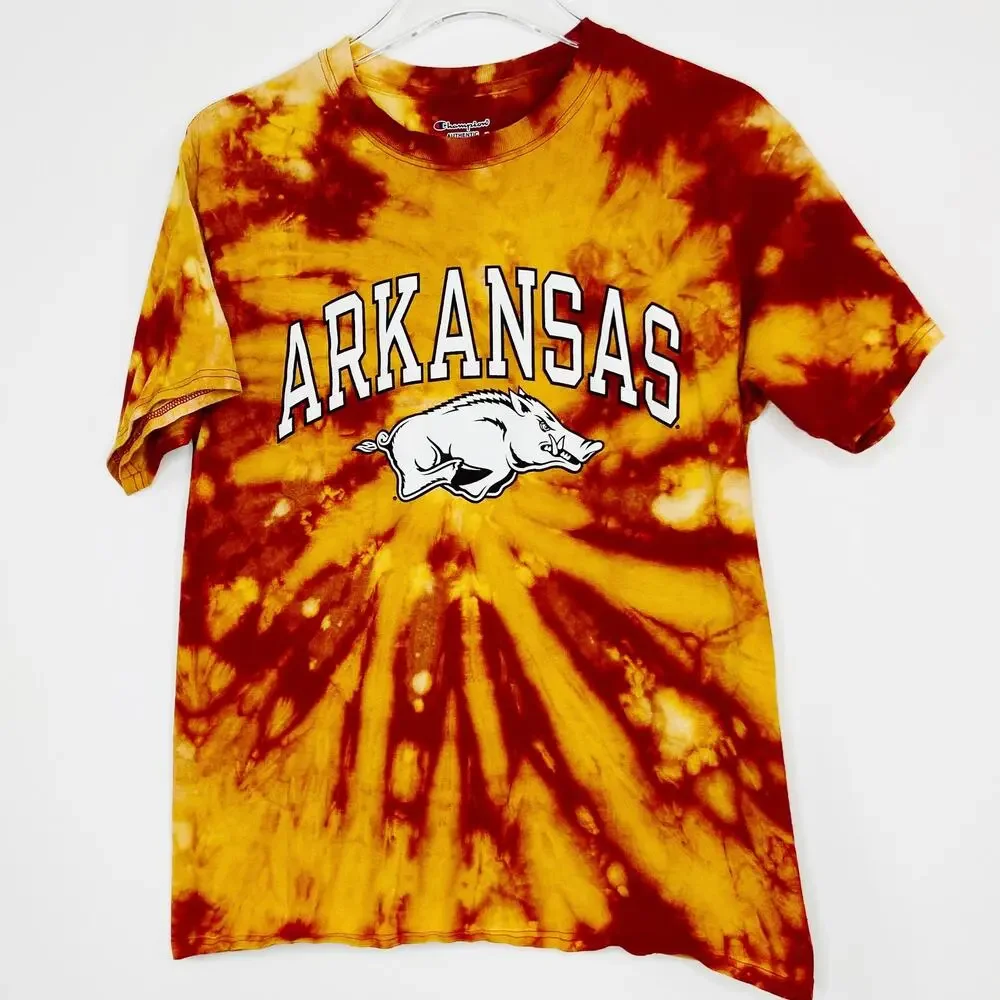 Champion Arkansas Razorbacks Custom Bleached Tee - Picture 1 of 3